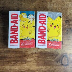 Band-Aid Pokémon Bandages 20 count Each Of Assorted Sizes, 2 New Packages